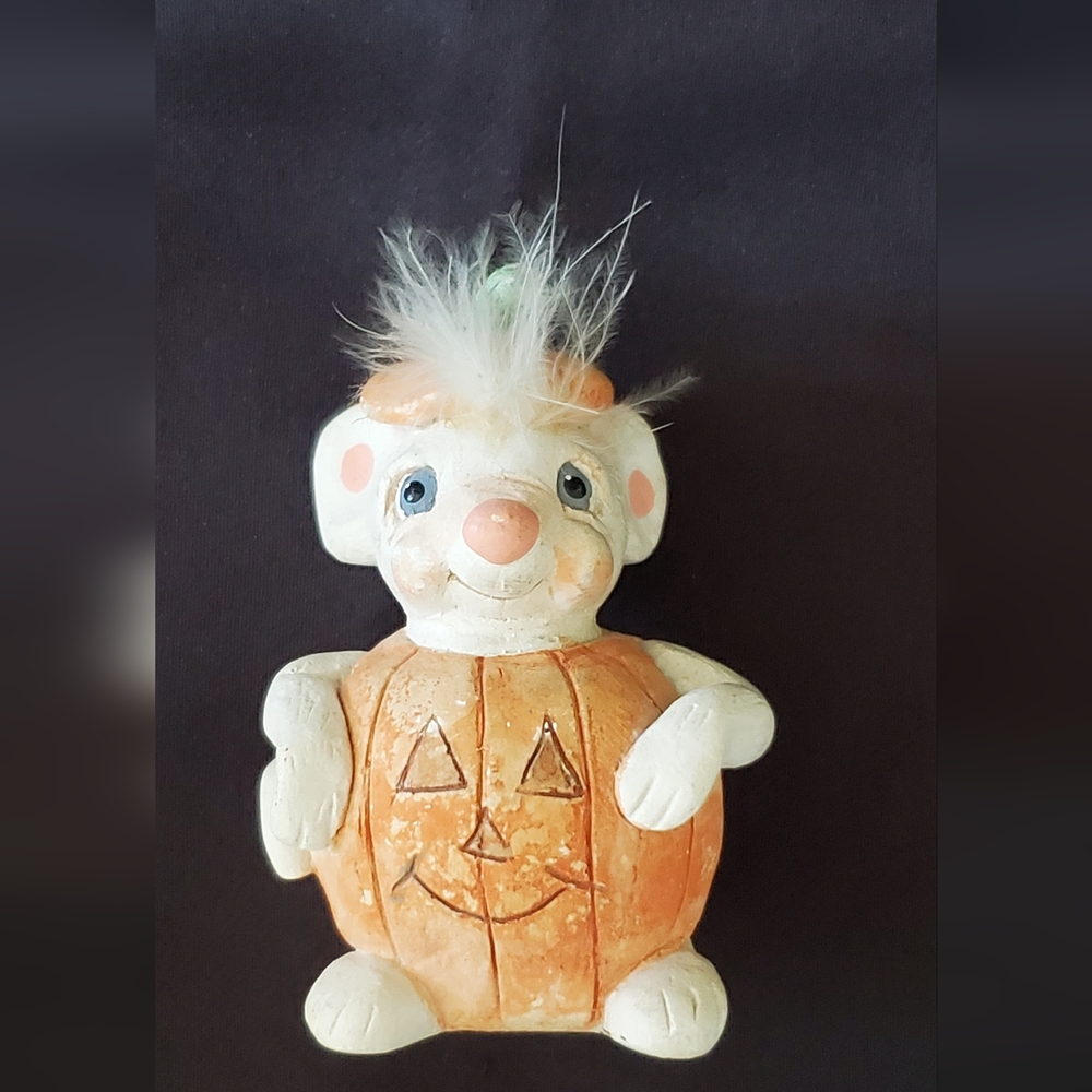 Dreamsicles "Mouse-O-Lantern" Pumpkin Figurine DA472 Halloween Cast Art 1994